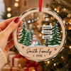 Personalized Glass Ornament – Christmas Gift For Family – Making Christmas Memories