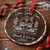 Custom New Home First Home Glass Ornament - Personalized Anniversary Wedding Gifts For Husband And Wife, Him And Her - Together Is My Favorite Place