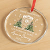 Personalized Glass Ornament – Housewarming Christmas Gift For New Homeowners, Family, Couple – Our New Home