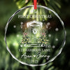 Personalized Glass Ornament – Housewarming Christmas Gift For New Homeowners, Family, Couple – Our New Home