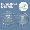 Personalized Glass Ornament – Housewarming Christmas Gift For New Homeowners, Family, Couple – Our New Home