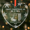 Personalized Glass Ornament – Christmas, Anniversary Gift For Couple – A Season Of Love