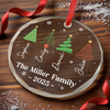 Personalized Glass Ornament – Christmas Gift For Family – Joy Around Our Tree