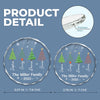 Personalized Glass Ornament – Christmas Gift For Family – Joy Around Our Tree