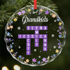 Personalized Glass Ornament – Christmas Gift For Family – Home Is Where Joy Grows