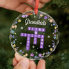 Personalized Glass Ornament – Christmas Gift For Family – Home Is Where Joy Grows