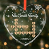 Personalized Glass Ornament – Christmas Gift For Family – Where Hearts Feel At Home