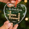 Personalized Glass Ornament – Christmas Gift For Family – Where Hearts Feel At Home