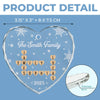Personalized Glass Ornament – Christmas Gift For Family – Where Hearts Feel At Home