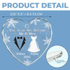 Personalized Glass Ornament – Christmas, Anniversary Gift For Couple – Started With A Yes, Now It’s Us