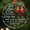 Personalized Glass Ornament – Sympathy Gift For Family – Heaven Is Not Far