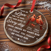 Personalized Glass Ornament – Sympathy Gift For Family – Heaven Is Not Far