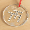 Personalized Glass Ornament – Christmas Gift For Brother, Sister – Forever Linked, Always Aligned