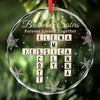 Personalized Glass Ornament – Christmas Gift For Brother, Sister – Forever Linked, Always Aligned