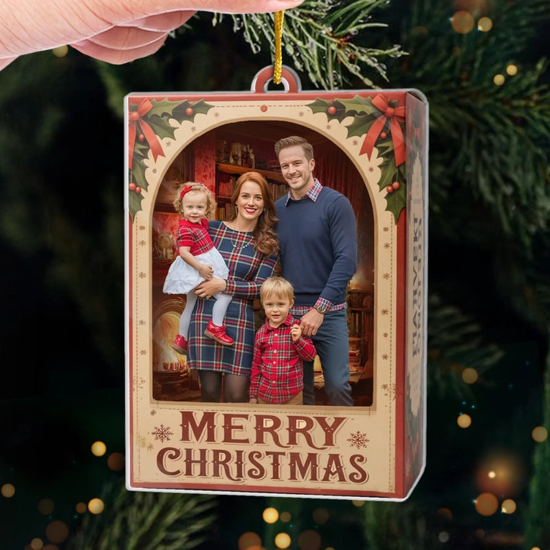 Personalized Photo Acrylic Ornament – Christmas Gift For Family – Family Moments, Collector’s Edition