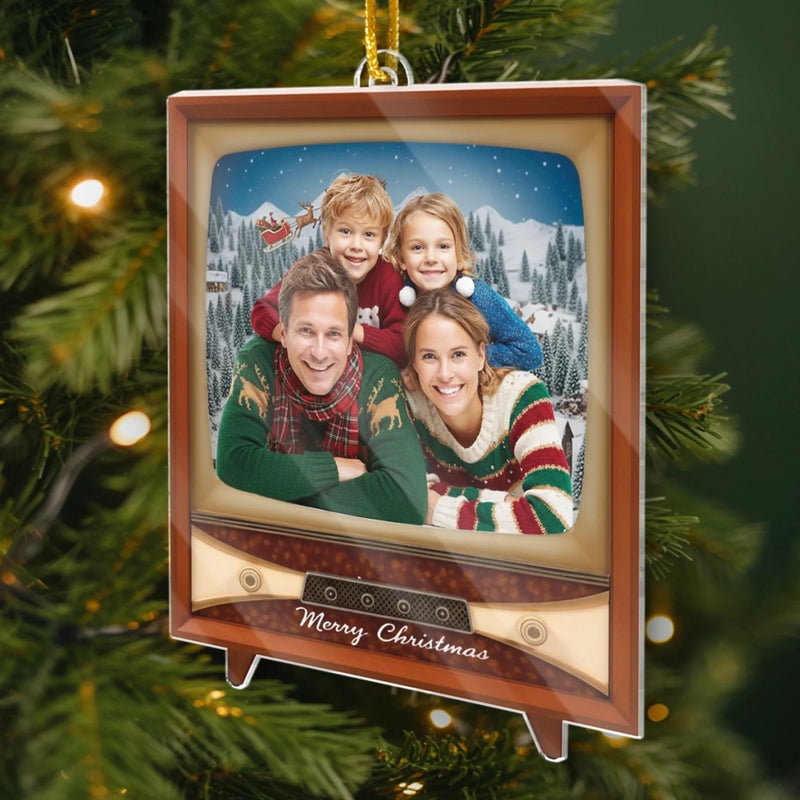 Personalized Photo Acrylic Ornament – Christmas Gift For Family – Where Our Story Sparkles Most