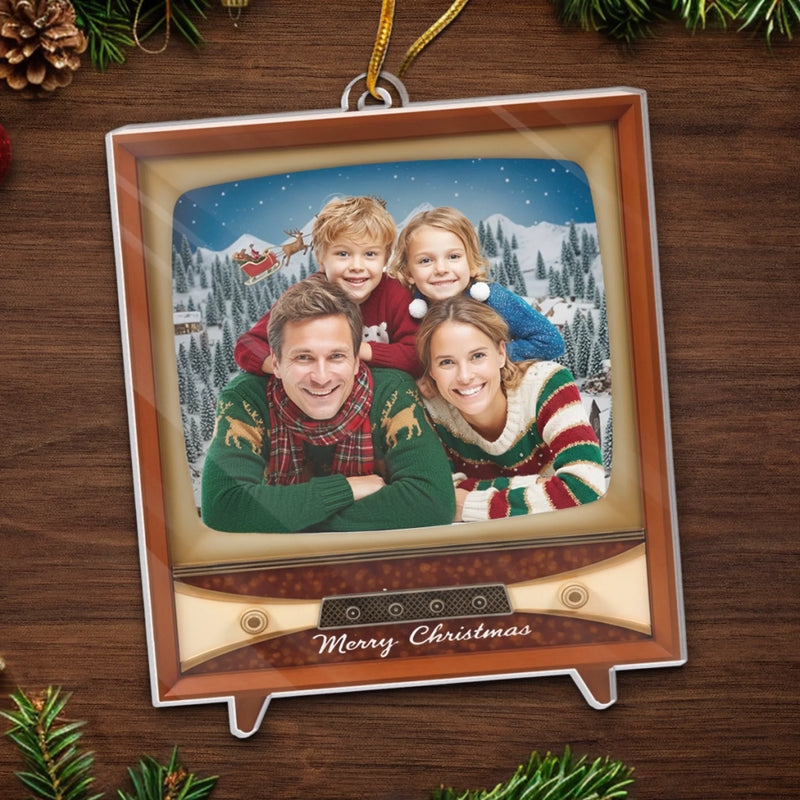 Personalized Photo Acrylic Ornament – Christmas Gift For Family – Where Our Story Sparkles Most