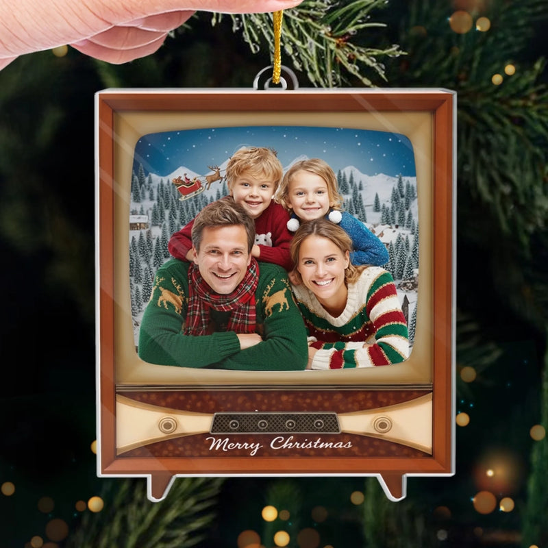 Personalized Photo Acrylic Ornament – Christmas Gift For Family – Where Our Story Sparkles Most