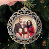 Personalized Photo Acrylic Ornament – Christmas Gift For Family – Where Love Begins And Never Ends