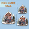 Personalized Photo Acrylic Ornament – Christmas Gift For Family – Love Warms Every Christmas Night