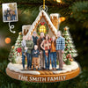 Personalized Photo Acrylic Ornament – Christmas Gift For Family – Christmas Sparkles With Love At Home
