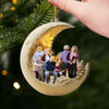Personalized Photo Acrylic Ornament – Christmas Gift For Family – Love You To The Moon
