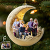 Personalized Photo Acrylic Ornament – Christmas Gift For Family – Love You To The Moon