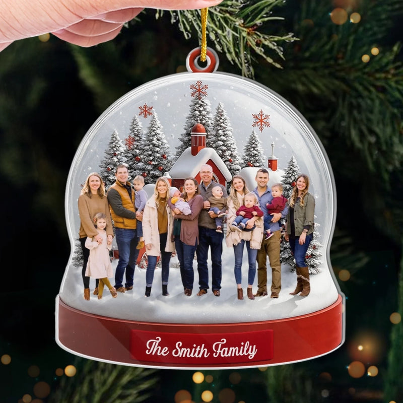 Personalized Photo Acrylic Ornament – Christmas Gift For Family – Together Is The Best Place To Be