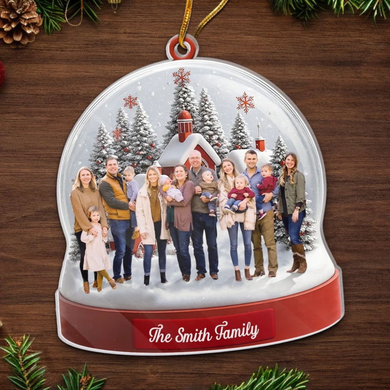 Personalized Photo Acrylic Ornament – Christmas Gift For Family – Together Is The Best Place To Be