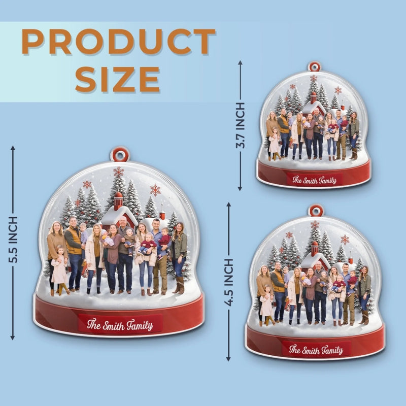 Personalized Photo Acrylic Ornament – Christmas Gift For Family – Together Is The Best Place To Be