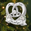 Personalized Acrylic Ornament – Christmas, Anniversary Gift For Couple – Our Forever Begins
