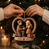 Personalized Acrylic Ornament – Christmas, Anniversary Gift For Couple – Forever Starts Here