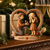 Personalized Acrylic Ornament – Christmas, Anniversary Gift For Couple – Forever Starts Here