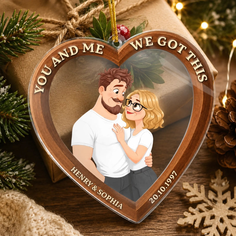 Personalized Acrylic Ornament – Christmas, Anniversary Gift For Couple – Always You & Me