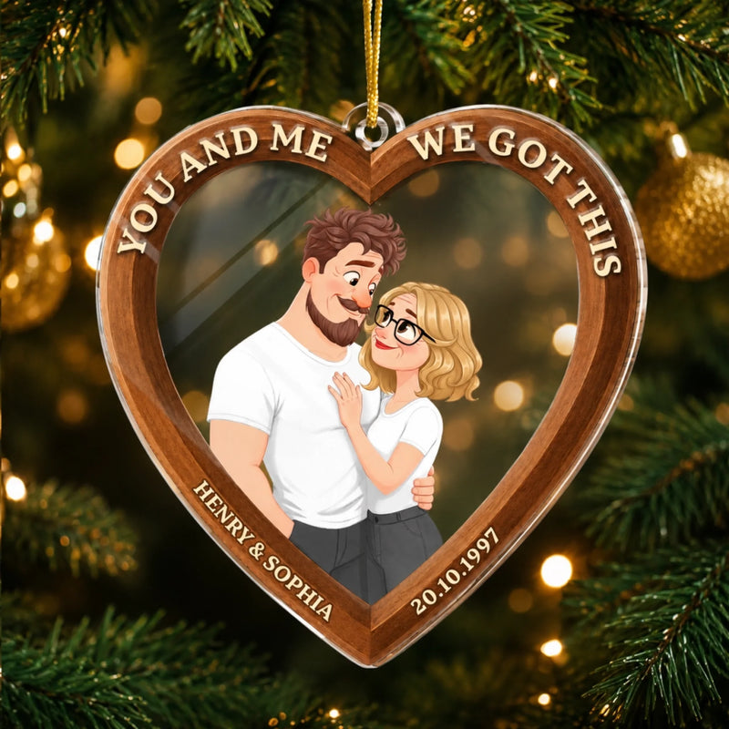 Personalized Acrylic Ornament – Christmas, Anniversary Gift For Couple – Always You & Me