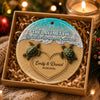 Personalized Ceramic Ornament – Christmas, Anniversary Gift For Couple – The Day I Met You