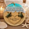 Personalized Ceramic Ornament – Christmas, Anniversary Gift For Couple – The Day I Met You