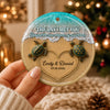 Personalized Ceramic Ornament – Christmas, Anniversary Gift For Couple – The Day I Met You