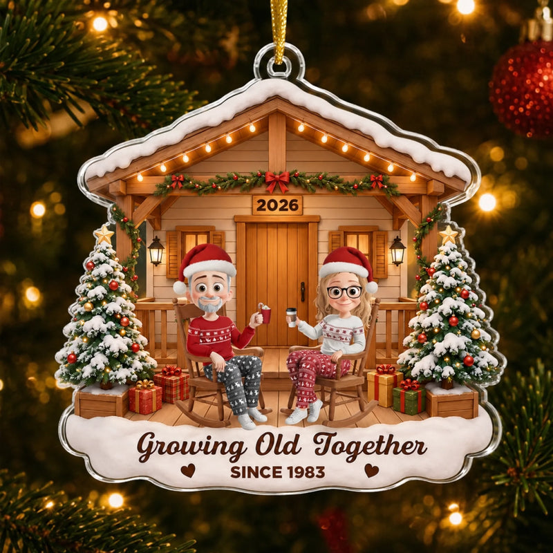 Personalized Acrylic Ornament – Christmas, Anniversary Gift For Couple – Always by Your Side