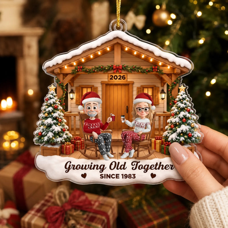 Personalized Acrylic Ornament – Christmas, Anniversary Gift For Couple – Always by Your Side
