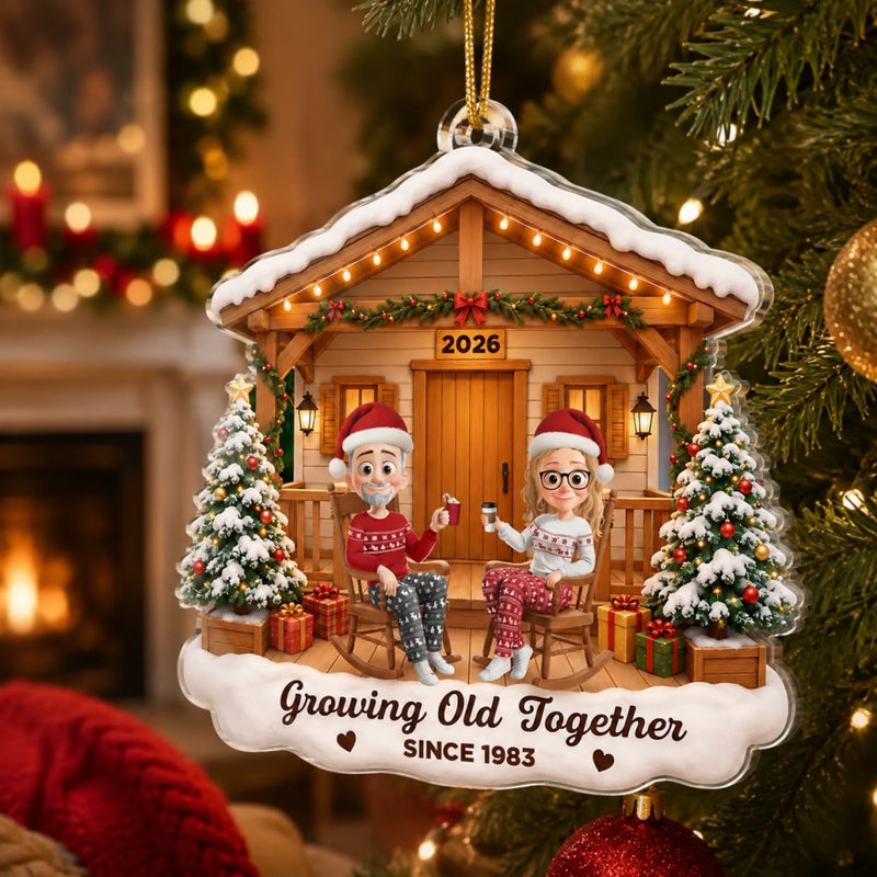 Personalized Acrylic Ornament – Christmas, Anniversary Gift For Couple – Always by Your Side