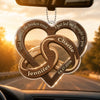 Personalized Acrylic Car Ornament – Anniversary Gift For Couple - Our Perfect Detour