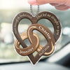 Personalized Acrylic Car Ornament – Anniversary Gift For Couple - Our Perfect Detour