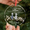 Personalized Glass Ornament – Christmas, Anniversary Gift For Couple – Forever Yours, Forever Mine
