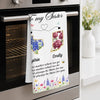 Personalized Kitchen Towel – Gift For Sister, Bestie, Best Friend – Bake Laugh Love