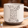 Personalized Pottery Mug - Anniversary Gift For Couple - Love Grows Here