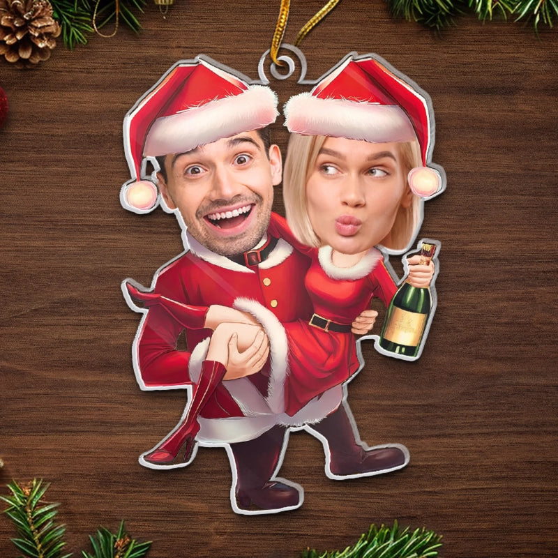 Personalized Photo Acrylic Ornament – Christmas, Anniversary Gift For Couple – You're On My List