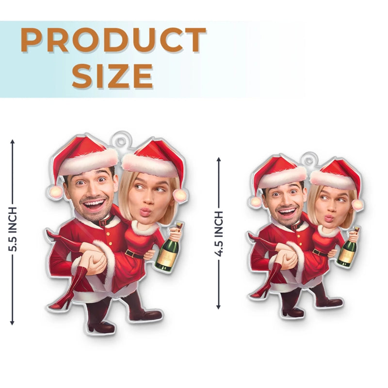 Personalized Photo Acrylic Ornament – Christmas, Anniversary Gift For Couple – You're On My List