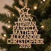 Personalized Wood Ornament – Christmas Gift For Family – Family Christmas Tree