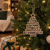 Personalized Wood Ornament – Christmas Gift For Family – Family Christmas Tree